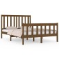 vidaXL Estructura de cama doble pequeña madera pino marrón 120x190 cm vidaXL Estructura de cama doble pequeña madera pino marrón 120x190 cm