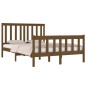 vidaXL Estructura de cama doble pequeña madera pino marrón 120x190 cm vidaXL Estructura de cama doble pequeña madera pino marrón 120x190 cm