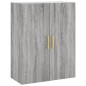 vidaXL Aparador alto madera contrachapada gris sonoma 69,5x34x180 cm vidaXL Aparador alto madera contrachapada gris sonoma 69,5x34x180 cm