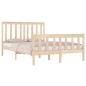 vidaXL Estructura de cama madera maciza de pino 135x190 cm vidaXL Estructura de cama madera maciza de pino 135x190 cm