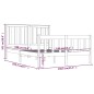 vidaXL Estructura de cama madera maciza de pino 135x190 cm vidaXL Estructura de cama madera maciza de pino 135x190 cm
