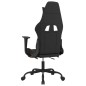 vidaXL Silla gaming con reposapiés tela negro y naranja