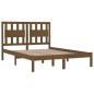 vidaXL Estructura de cama madera maciza de pino marrón miel 120x200 cm vidaXL Estructura de cama madera maciza de pino marrón miel 120x200 cm
