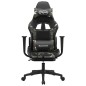 vidaXL Silla gaming con reposapiés cuero sintético negro camuflaje vidaXL Silla gaming con reposapiés cuero sintético negro camuflaje