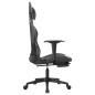 vidaXL Silla gaming con reposapiés cuero sintético negro camuflaje vidaXL Silla gaming con reposapiés cuero sintético negro camuflaje