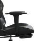 vidaXL Silla gaming con reposapiés cuero sintético negro camuflaje vidaXL Silla gaming con reposapiés cuero sintético negro camuflaje