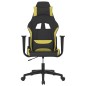 vidaXL Silla gaming tela verde claro y negro vidaXL Silla gaming tela verde claro y negro