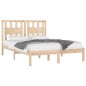 vidaXL Estructura de cama madera maciza de pino 150x200 cm vidaXL Estructura de cama madera maciza de pino 150x200 cm