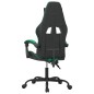 vidaXL Silla gaming cuero sintético negro y verde vidaXL Silla gaming cuero sintético negro y verde