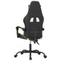 vidaXL Silla gaming cuero sintético negro y dorado vidaXL Silla gaming cuero sintético negro y dorado