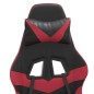 vidaXL Silla gaming cuero sintético negro y rojo vino tinto vidaXL Silla gaming cuero sintético negro y rojo vino tinto