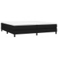 vidaXL Cama box spring con colchón tela negro 200x200 cm vidaXL Cama box spring con colchón tela negro 200x200 cm