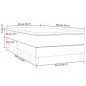 vidaXL Cama box spring con colchón tela color crema 90x200 cm vidaXL Cama box spring con colchón tela color crema 90x200 cm