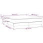 vidaXL Cama box spring con colchón tela color crema 160x200 cm