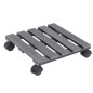 vidaXL Soportes con ruedas para plantas 4 uds gris WPC 30x30x7,5 cm vidaXL Soportes con ruedas para plantas 4 uds gris WPC 30x30x7,5 cm