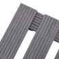 vidaXL Soportes con ruedas para plantas 4 uds gris WPC 30x30x7,5 cm vidaXL Soportes con ruedas para plantas 4 uds gris WPC 30x30x7,5 cm