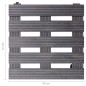 vidaXL Soportes con ruedas para plantas 4 uds gris WPC 30x30x7,5 cm vidaXL Soportes con ruedas para plantas 4 uds gris WPC 30x30x7,5 cm