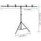vidaXL Kit de estudio fotográfico con luces, fondo y reflector vidaXL Kit de estudio fotográfico con luces, fondo y reflector