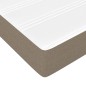 vidaXL Cama box spring con colchón tela gris taupe 80x200 cm vidaXL Cama box spring con colchón tela gris taupe 80x200 cm