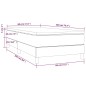 vidaXL Cama box spring con colchón tela gris taupe 80x200 cm vidaXL Cama box spring con colchón tela gris taupe 80x200 cm