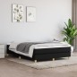 vidaXL Cama box spring con colchón tela negro 140x190 cm vidaXL Cama box spring con colchón tela negro 140x190 cm