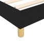 vidaXL Cama box spring con colchón tela negro 140x190 cm vidaXL Cama box spring con colchón tela negro 140x190 cm