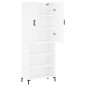 vidaXL Aparador alto madera contrachapada blanco 69,5x34x180 cm vidaXL Aparador alto madera contrachapada blanco 69,5x34x180 cm