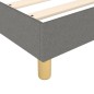 vidaXL Cama box spring con colchón tela gris oscuro 140x200 cm vidaXL Cama box spring con colchón tela gris oscuro 140x200 cm