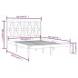 vidaXL Estructura de cama doble pequeña madera pino marrón 120x190 cm