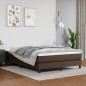 vidaXL Cama box spring con colchón cuero sintético marrón 140x200cm vidaXL Cama box spring con colchón cuero sintético marrón 140x200cm