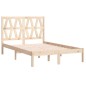 vidaXL Estructura de cama madera maciza de pino 140x190 cm