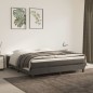 vidaXL Cama box spring con colchón terciopelo gris oscuro 160x200 cm vidaXL Cama box spring con colchón terciopelo gris oscuro 160x200 cm