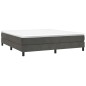 vidaXL Cama box spring con colchón terciopelo gris oscuro 160x200 cm vidaXL Cama box spring con colchón terciopelo gris oscuro 160x200 cm