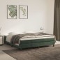 vidaXL Cama box spring con colchón terciopelo verde oscuro 160x200 cm vidaXL Cama box spring con colchón terciopelo verde oscuro 160x200 cm