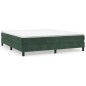 vidaXL Cama box spring con colchón terciopelo verde oscuro 160x200 cm vidaXL Cama box spring con colchón terciopelo verde oscuro 160x200 cm