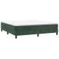 vidaXL Cama box spring con colchón terciopelo verde oscuro 160x200 cm vidaXL Cama box spring con colchón terciopelo verde oscuro 160x200 cm