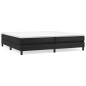 vidaXL Cama box spring con colchón cuero sintético negro 200x200 cm vidaXL Cama box spring con colchón cuero sintético negro 200x200 cm