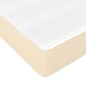 vidaXL Cama box spring con colchón tela color crema 80x200 cm vidaXL Cama box spring con colchón tela color crema 80x200 cm