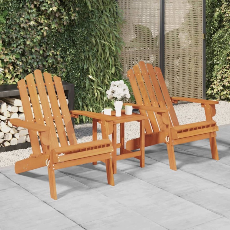 vidaXL Sillas de jardín Adirondack 2 unidades madera maciza de acacia vidaXL Sillas de jardín Adirondack 2 unidades madera maciza de acacia