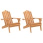 vidaXL Sillas de jardín Adirondack 2 unidades madera maciza de acacia vidaXL Sillas de jardín Adirondack 2 unidades madera maciza de acacia
