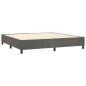 vidaXL Cama box spring con colchón terciopelo gris oscuro 200x200 cm vidaXL Cama box spring con colchón terciopelo gris oscuro 200x200 cm