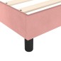 vidaXL Cama box spring con colchón terciopelo rosa 180x200 cm vidaXL Cama box spring con colchón terciopelo rosa 180x200 cm