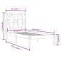 vidaXL Estructura de cama madera maciza de pino blanco 90x200 cm vidaXL Estructura de cama madera maciza de pino blanco 90x200 cm