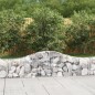 vidaXL Cestas de gaviones 13 uds forma de arco hierro 200x30x40/60 cm vidaXL Cestas de gaviones 13 uds forma de arco hierro 200x30x40/60 cm