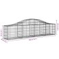 vidaXL Cestas de gaviones 6 uds forma de arco hierro 200x30x40/60 cm vidaXL Cestas de gaviones 6 uds forma de arco hierro 200x30x40/60 cm