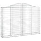 vidaXL Cestas gaviones 12 uds forma de arco hierro 200x30x140/160 cm vidaXL Cestas gaviones 12 uds forma de arco hierro 200x30x140/160 cm