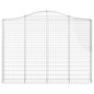 vidaXL Cestas gaviones 12 uds forma de arco hierro 200x30x140/160 cm vidaXL Cestas gaviones 12 uds forma de arco hierro 200x30x140/160 cm