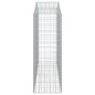 vidaXL Cestas gaviones 20 uds forma de arco hierro 200x50x140/160 cm