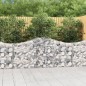 vidaXL Cestas de gaviones 2 uds forma de arco hierro 200x30x80/100 cm vidaXL Cestas de gaviones 2 uds forma de arco hierro 200x30x80/100 cm