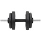 vidaXL Juego de barras y mancuernas con discos 60 kg vidaXL Juego de barras y mancuernas con discos 60 kg